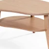 EAGLE soffbord 100/80 H 50 cm vitpigmenterad ek