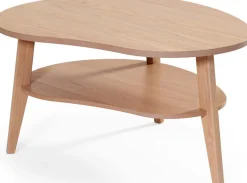 EAGLE soffbord 100/80 H 50 cm vitpigmenterad ek
