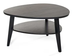EAGLE soffbord 90 plektrum H 50 cm svartbetsad ek
