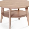 EAGLE soffbord 80 runt H 50 cm vitpigmenterad ek