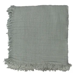 ELLA pläd/överkast 100% Bomullsmuslin Grön