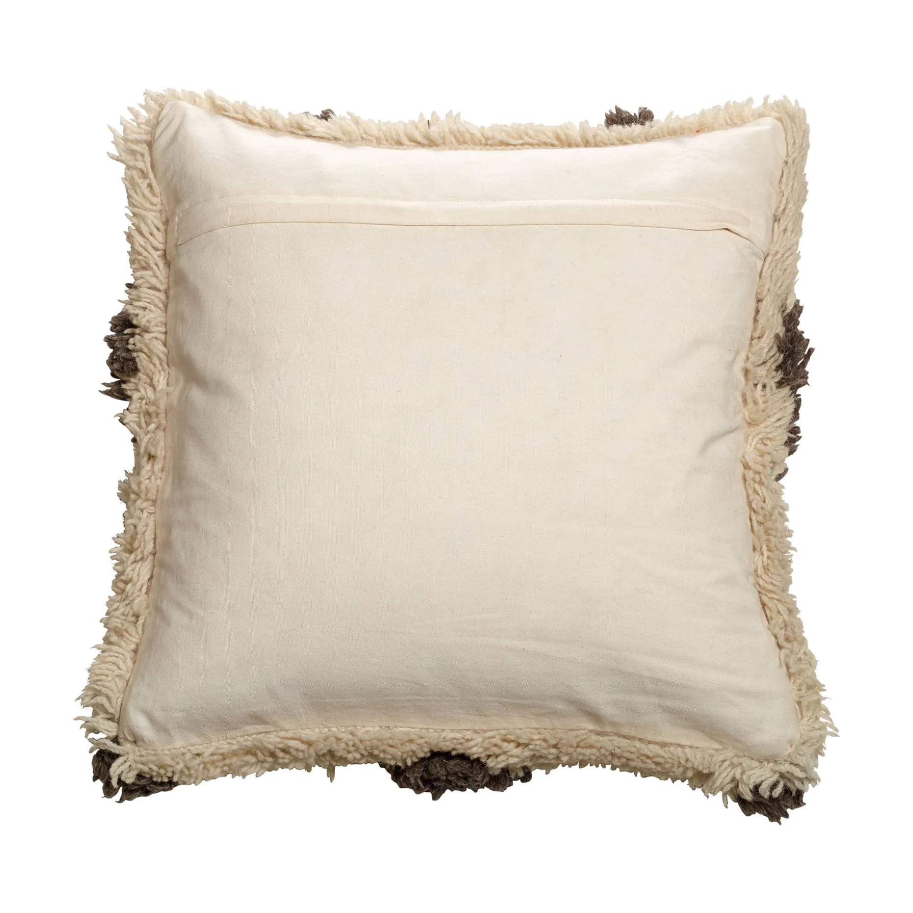 ELLORA Kuddfodral natur/brun 50x50cm 100% ull/100% bomull Endast kemtvätt