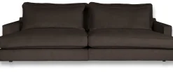 ESTELLE Casual 3,5-sits soffa traditionella ryggkuddar tyg Chester Ermine / svarta ben