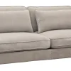 ESTELLE Casual 3,5-sits soffa traditionella ryggkuddar tyg More Rabbit 08 / svarta ben