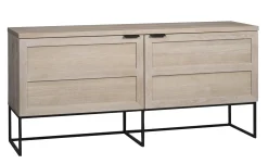 EVERETT sideboard 160 vitpigmenterad ek/svart