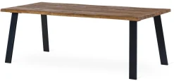 EXXET matbord 210 cm oljad ek, svart utställda ben