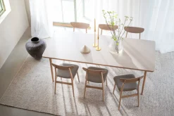 FAIRMOUNT Matbord 220x95 beige HPL/vitpigmenterad ek