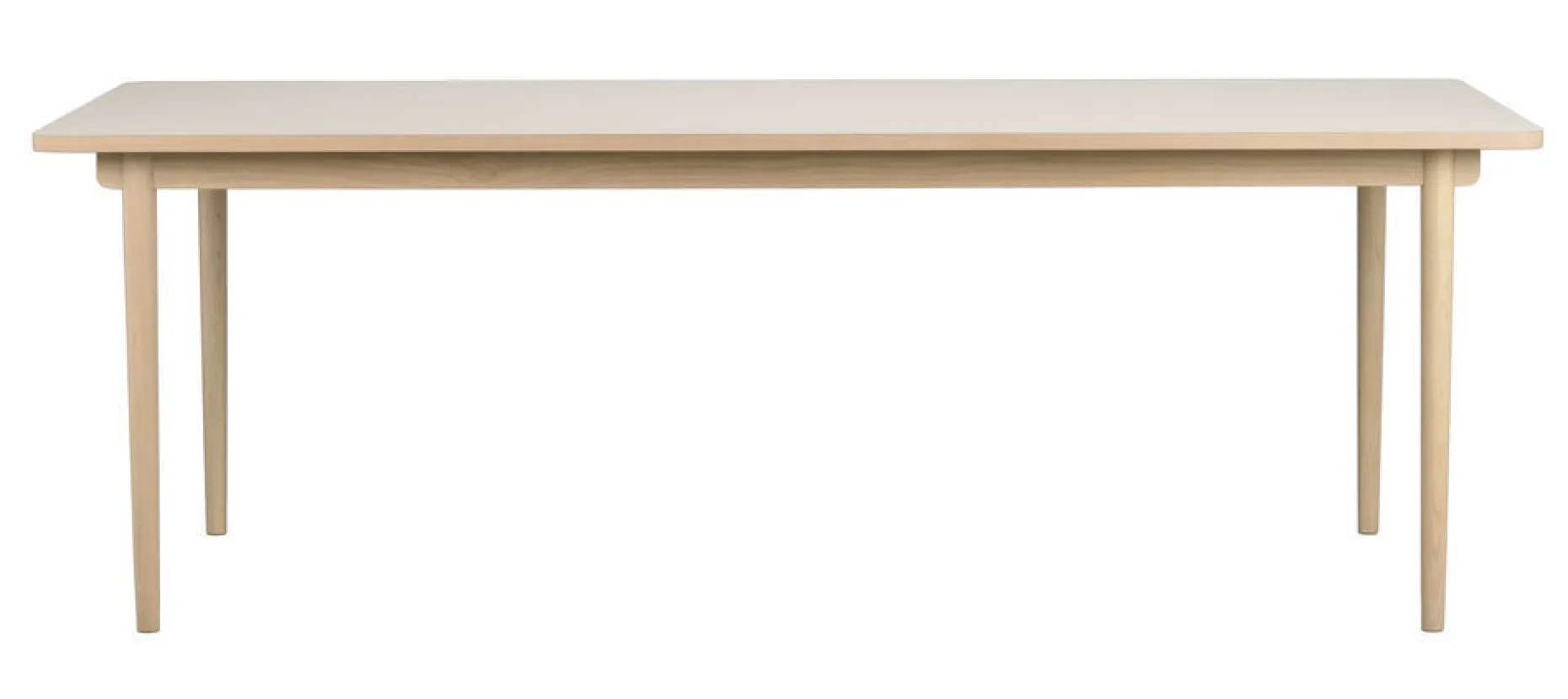 FAIRMOUNT Matbord 220x95 beige HPL/vitpigmenterad ek