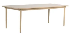 FAIRMOUNT Matbord 220x95 beige HPL/vitpigmenterad ek