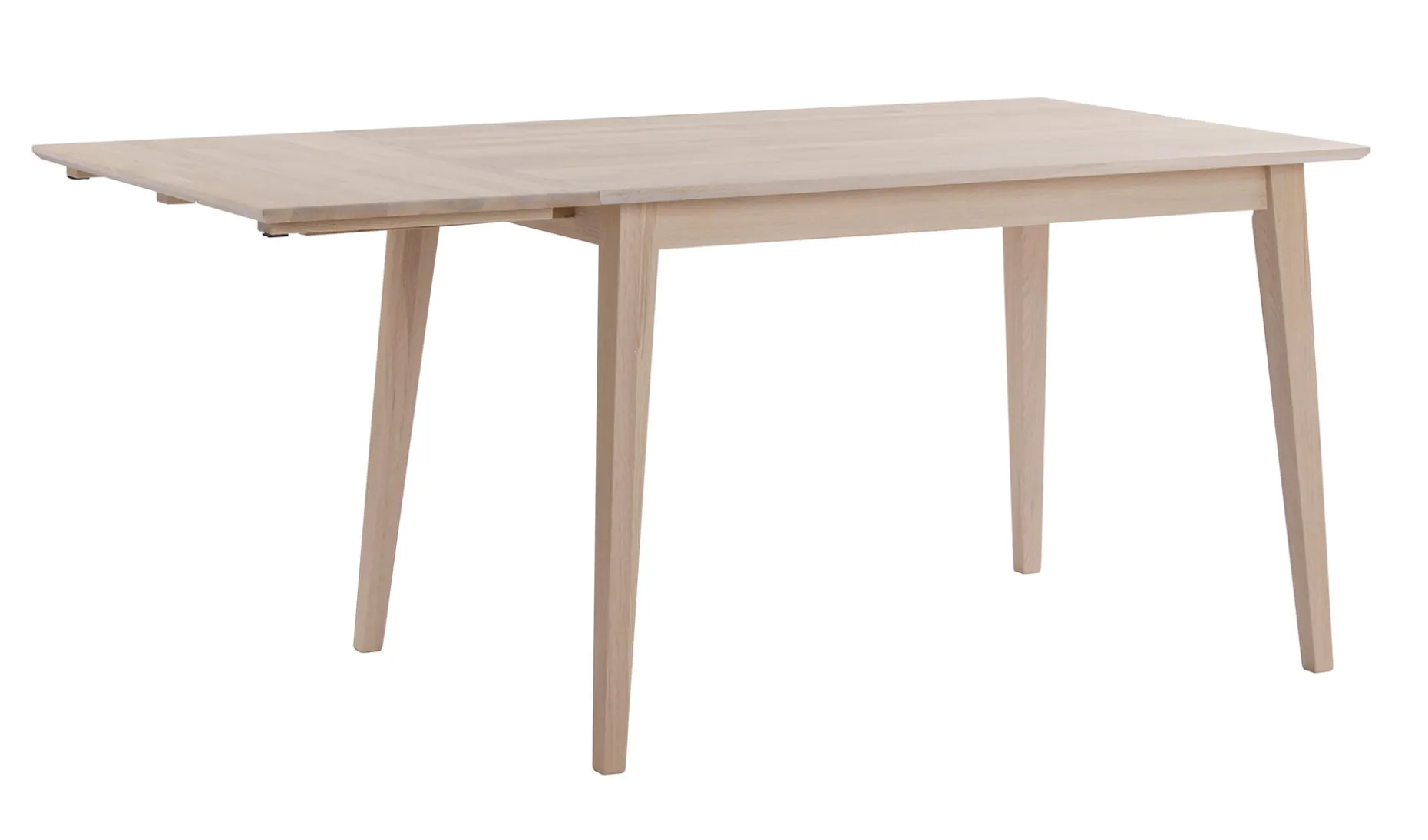 FILIPPA Matbord klaff 120+45 vitpigmenterad ek