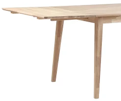 FILIPPA Matbord klaff 120+45 vitpigmenterad ek