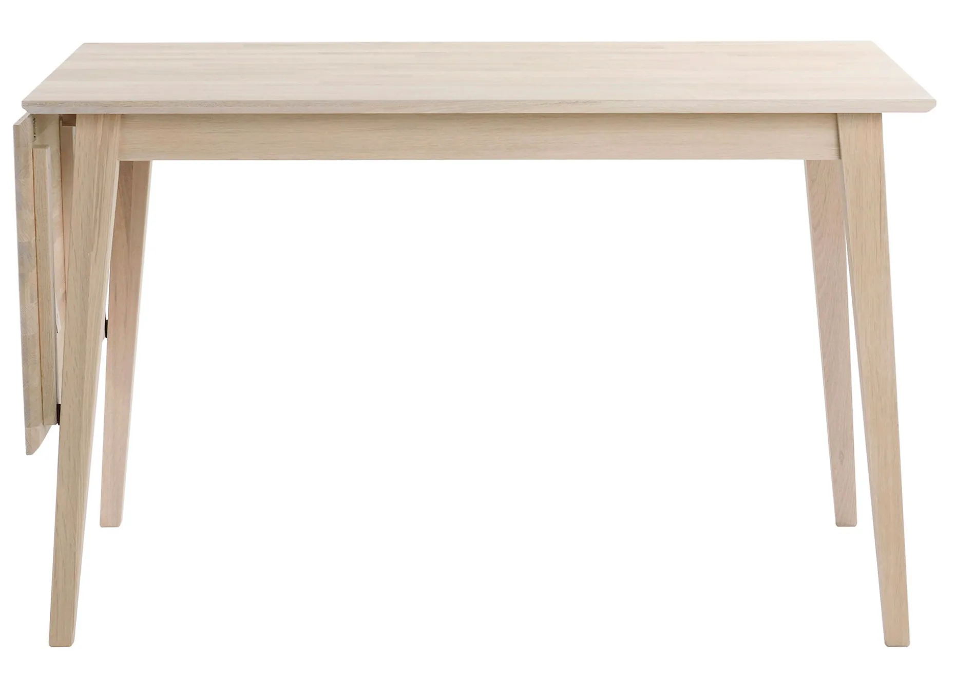 FILIPPA Matbord klaff 120+45 vitpigmenterad ek