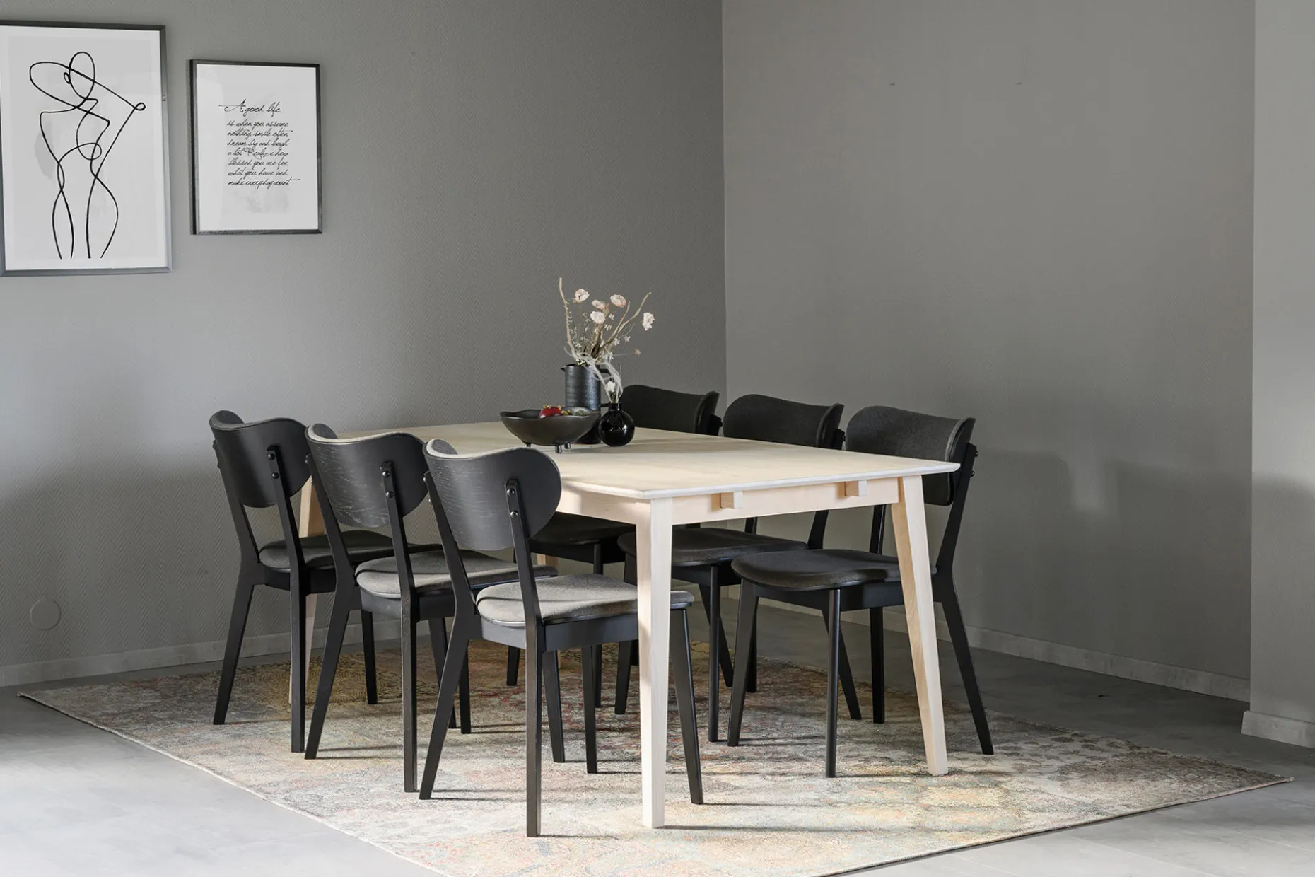 FILIPPA Matbord 180 vitpigmenterad ek