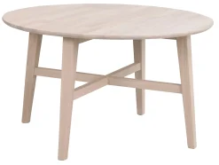 FILIPPA soffbord runt Ø90 vitpigmenterad ek