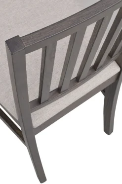 FILIPPA Stol mörkbrun ek/beige tyg