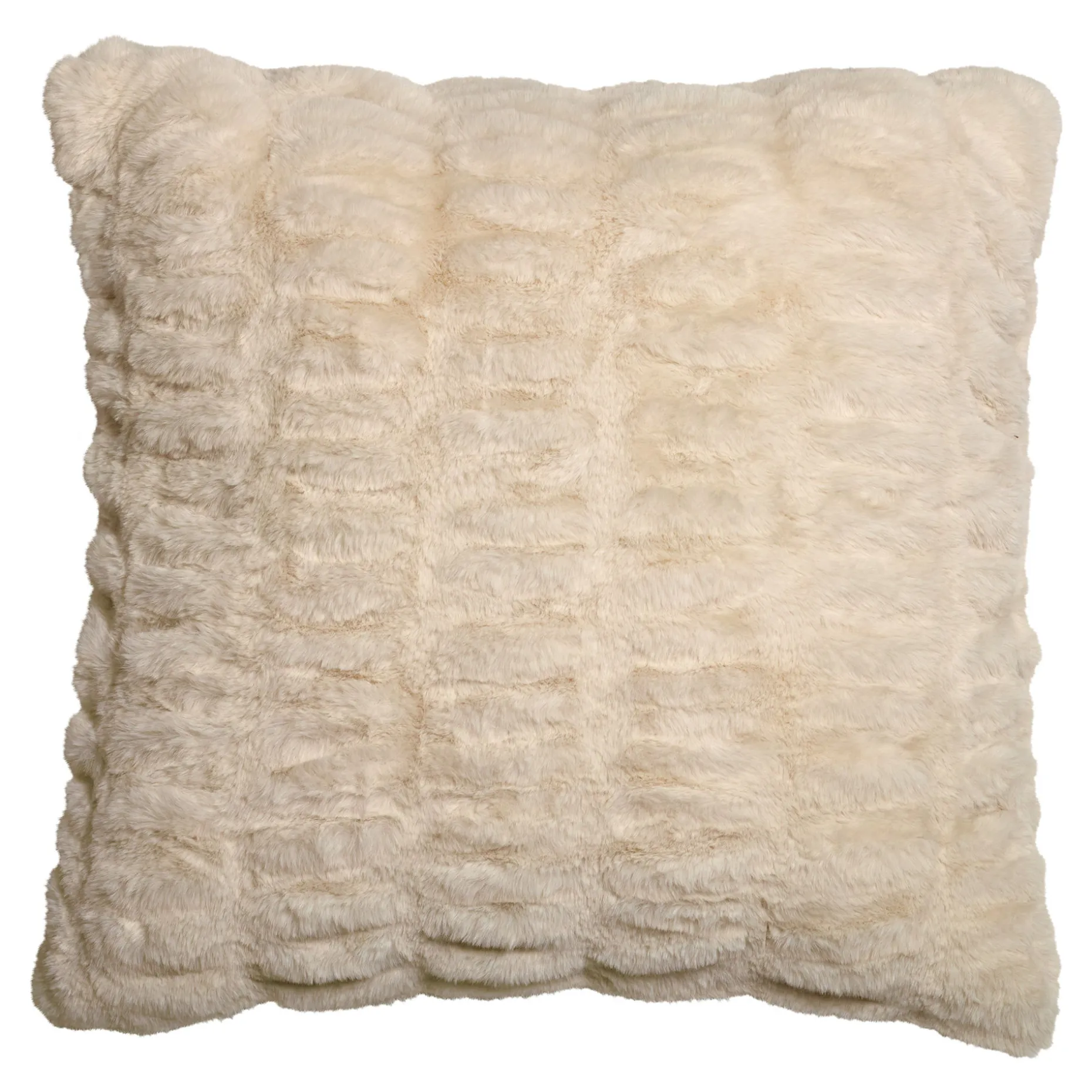 FLUFFY Kuddfodral creme 50x50cm 95% polyester / 5% spandex Endast kemtvätt