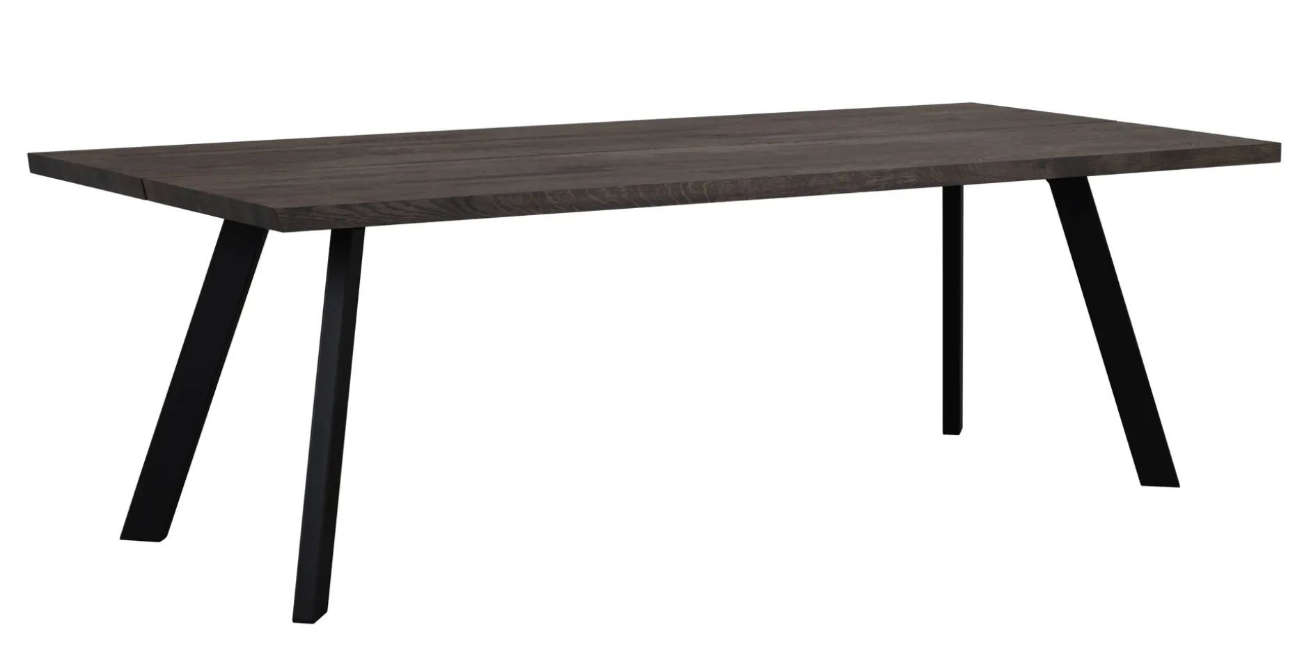 FRED matbord 240 mörkbrun ek/svart