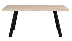 FRED matbord 170 vitpigmenterad ek/svart