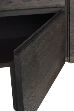FRED sideboard mörkbrun ek/svart