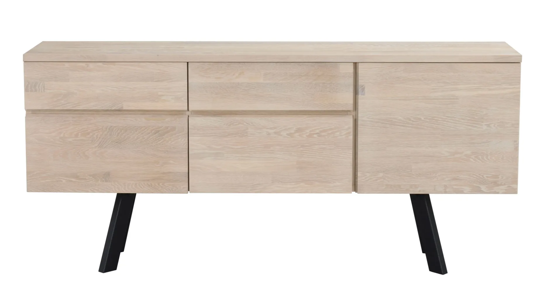 FRED sideboard vitpigmenterad ek/svart