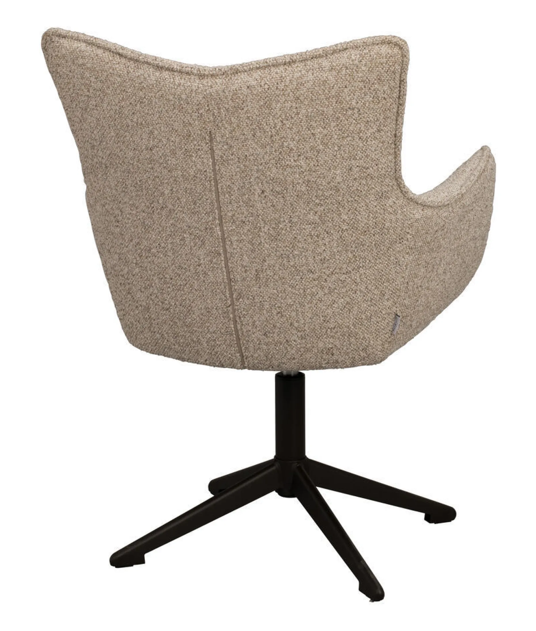 FRESNO Karmstol beige tyg/brun metallfot gung
