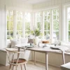 FULTON sittdyna rund brun läder-textil