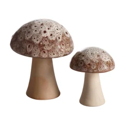 FUNGUS Dekoration stor beige 14 X 14 X 19 cm