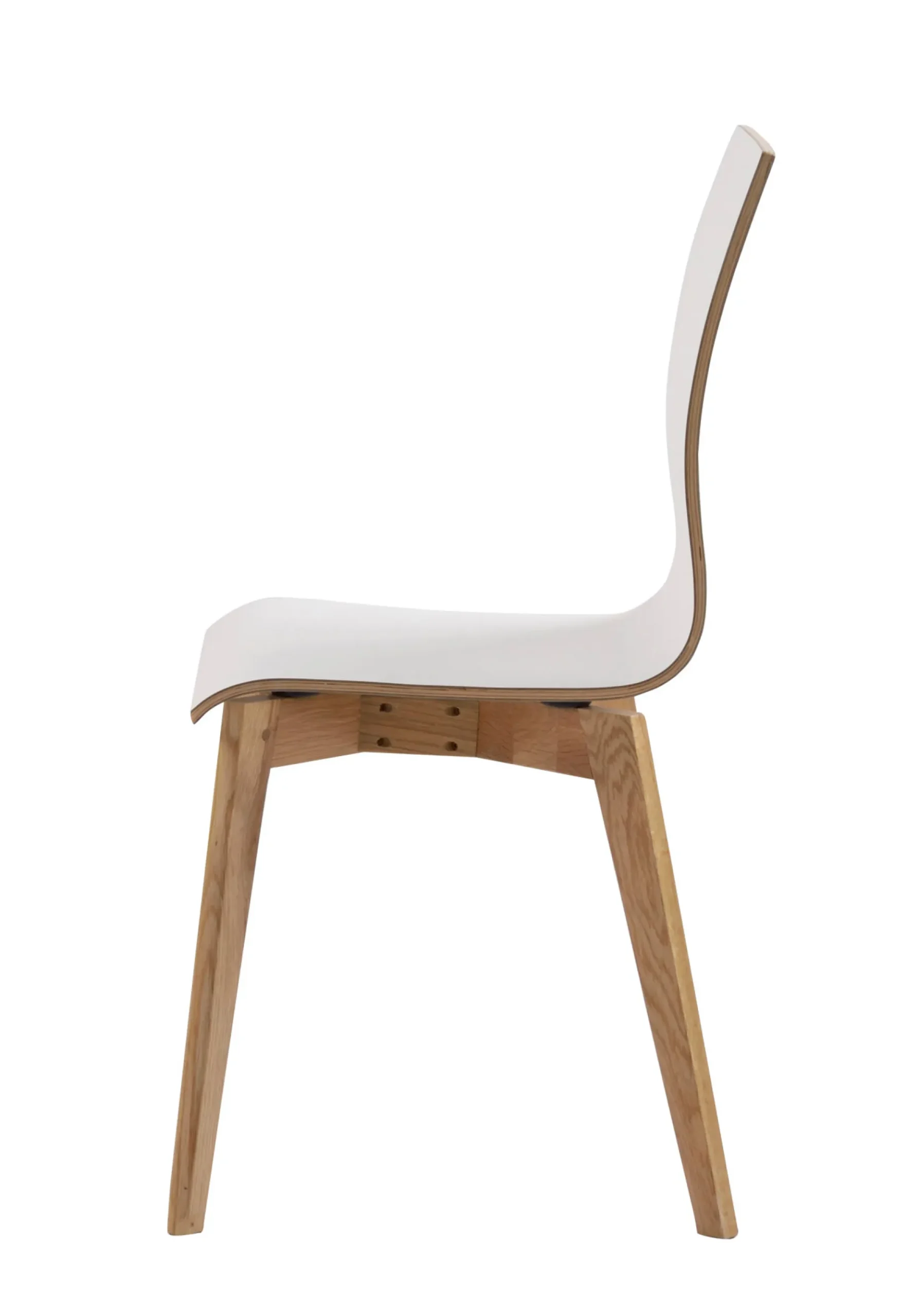 GRACY stol vit laminat/ek