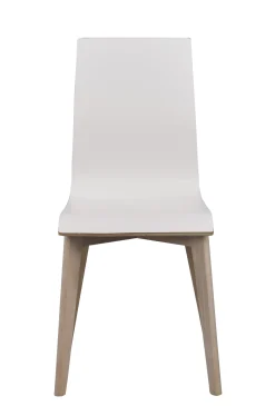 GRACY stol vit laminat/whitewash ek