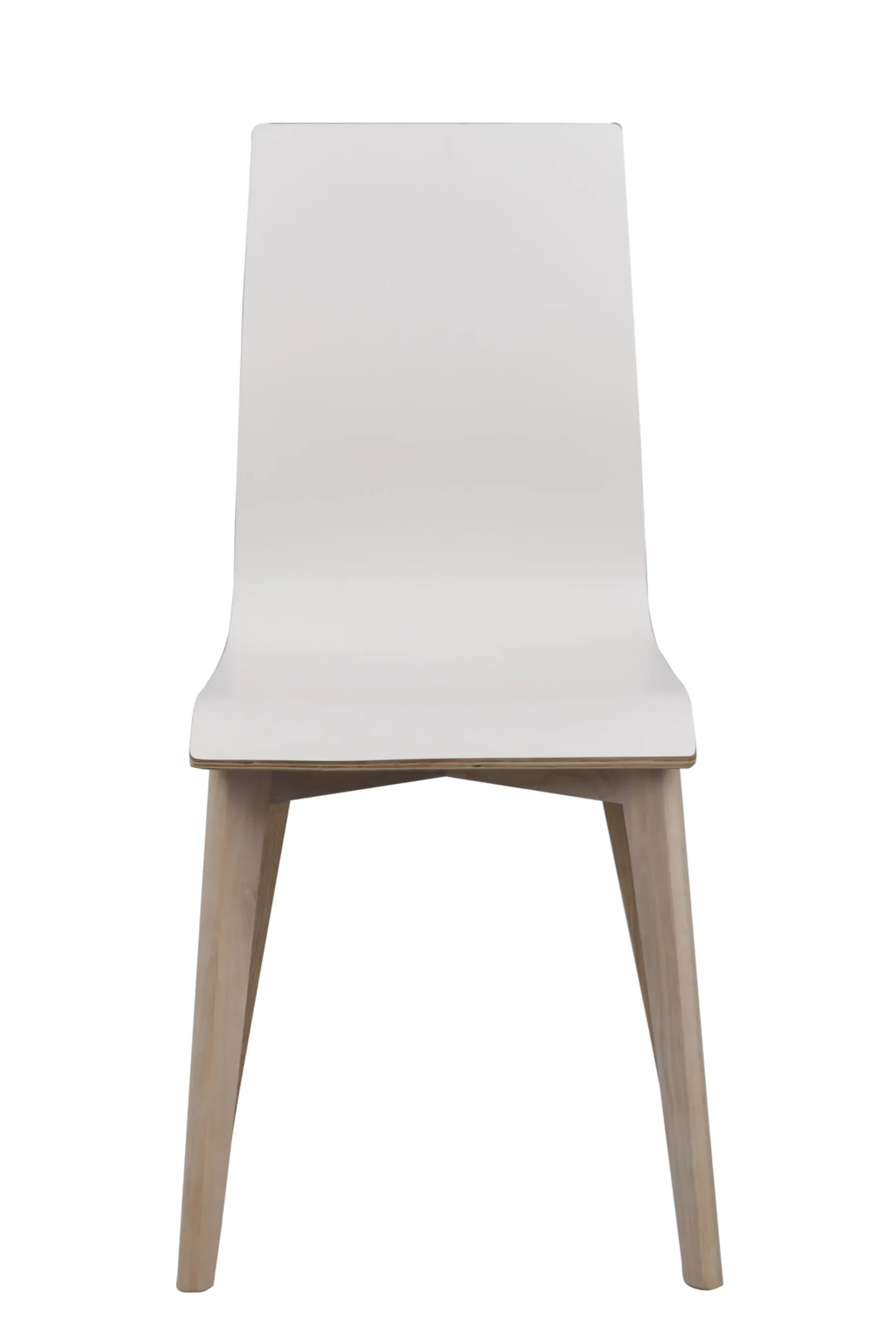 GRACY stol vit laminat/whitewash ek