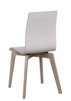 GRACY stol vit laminat/whitewash ek