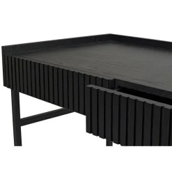 HALIFAX Skrivbord 120 svart ek/svart metall
