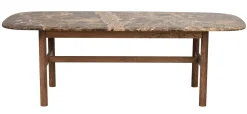 HAMMOND Soffbord 135x62 brun ek/brun marmor