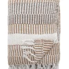 ISNEL Pläd, Natur, Återvunnen bomull, L160xW130 cm