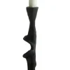 JASPER Ljusstake svart 10cm h33cm 100% bränd aluminium