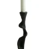 JASPER Ljusstake svart 10cm h29cm 100% bränd aluminium
