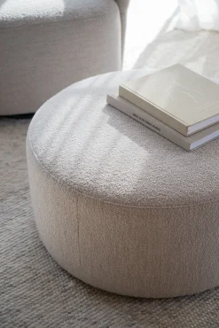 JOPLIN Sittpuff Ø70 ljusbeige tyg Alice #01 (k4)