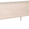 KARMELIET Sideboard 2 dörr+3 lådor vitpigmenterad lackad ekfanér, wl102, softclose
