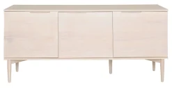 KARMELIET Sideboard 3 dörr vitpigmenterad lackad ekfanér wl102, softclose