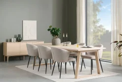 KARMELIET Sideboard 3 dörr vitpigmenterad lackad ekfanér wl102, softclose