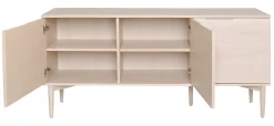 KARMELIET Sideboard 3 dörr vitpigmenterad lackad ekfanér wl102, softclose