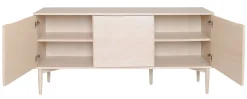 KARMELIET Sideboard 3 dörr vitpigmenterad lackad ekfanér wl102, softclose