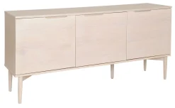 KARMELIET Sideboard 3 dörr vitpigmenterad lackad ekfanér wl102, softclose