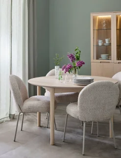 KARMELIET Vitrin H190 vitpigmenterad lackad ekfanér, wl102, ledbelysning, softclose