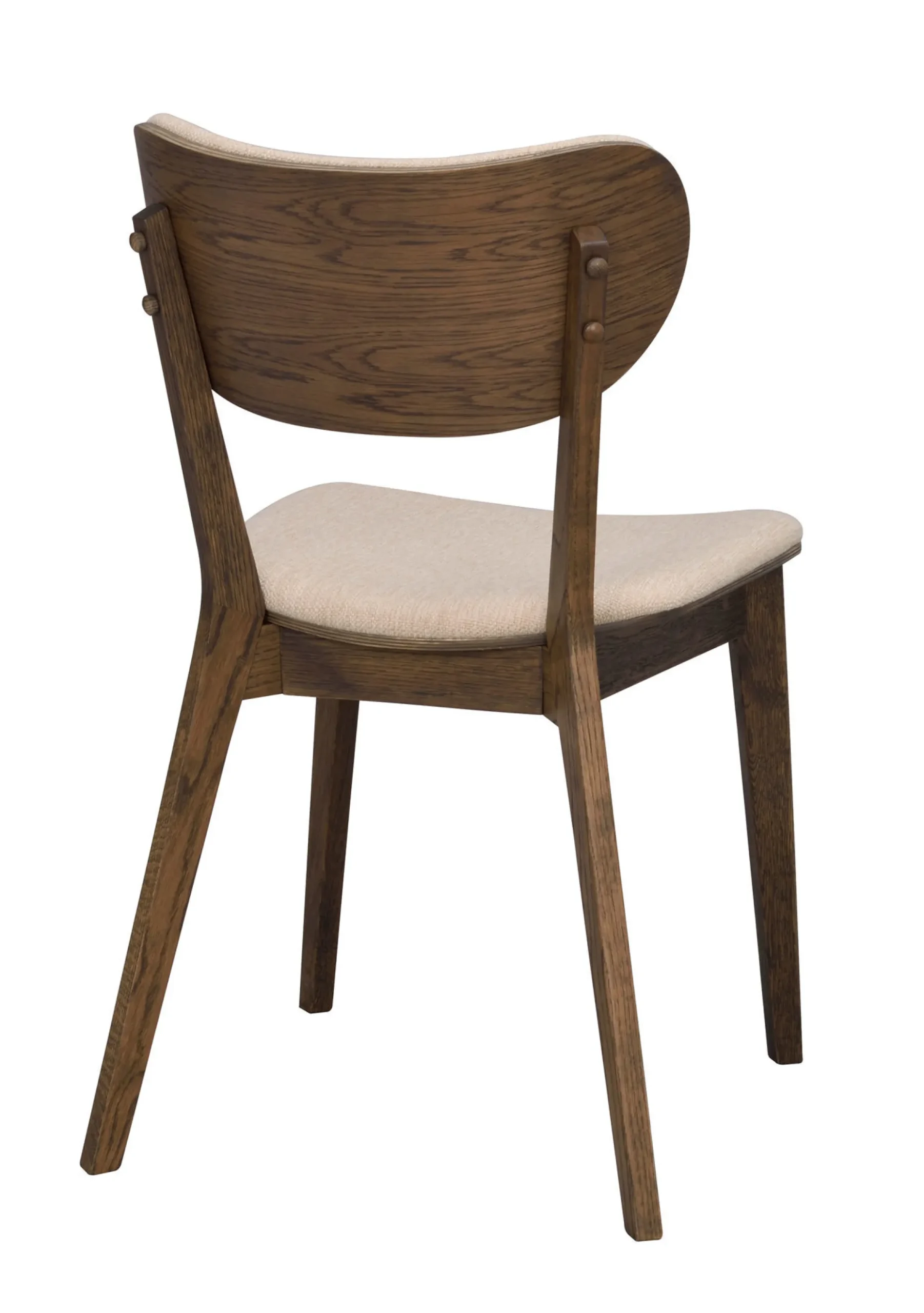 KATO stol brun ek/beige tyg