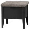 KLINTE bänk 45 cm svart med Abriamo brun