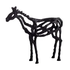 KNUT Dekoration svart höjd 36cm 100% bränd aluminium