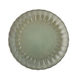 LATINA Tallrik, Grön, Stengods, D20xH2 cm