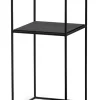 LIME Sängbord L 34 B 34 H 70 svartbetsad fanérad ask/svart metall