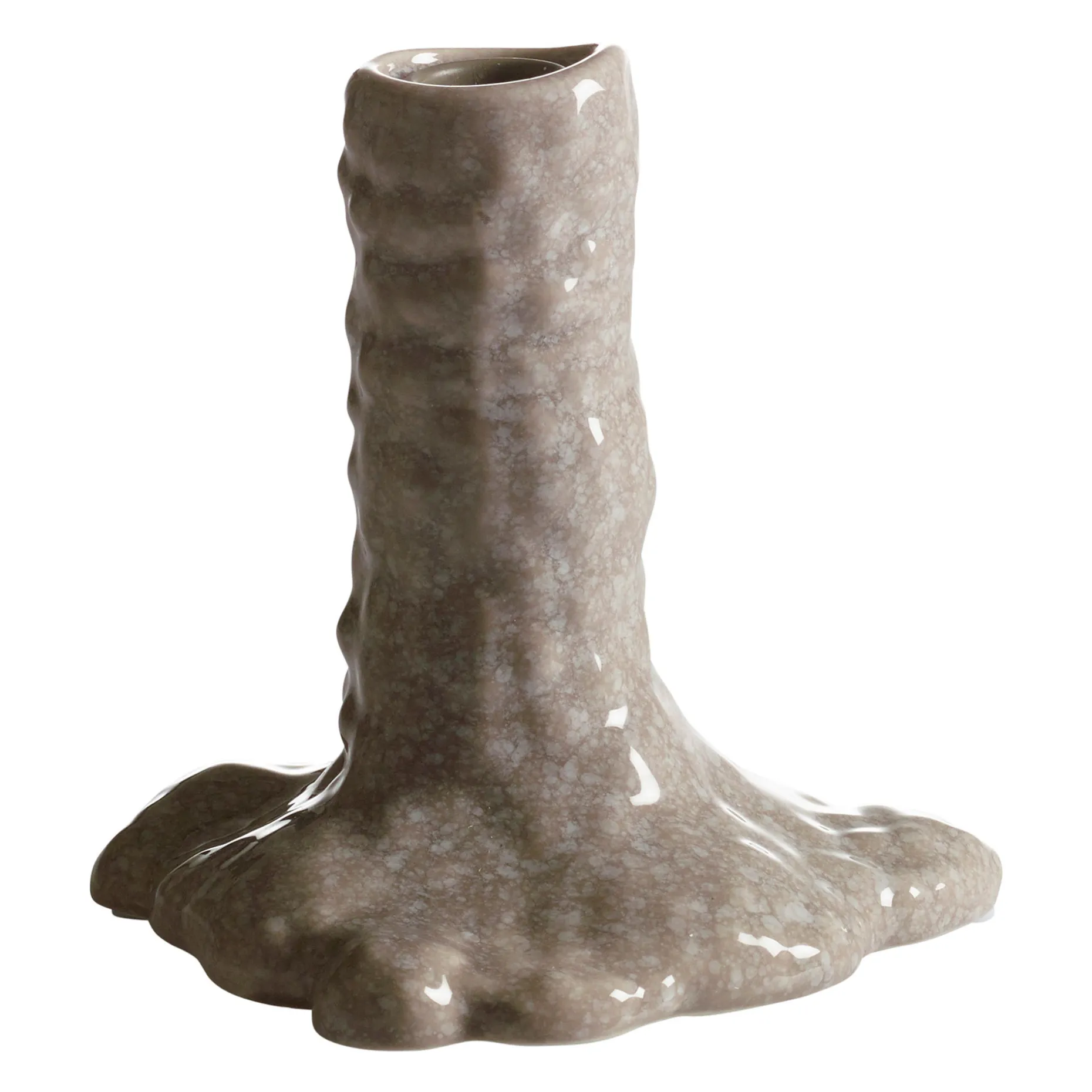 LIZZIE Ljusstake beige 15cm h15cm 100% keramik